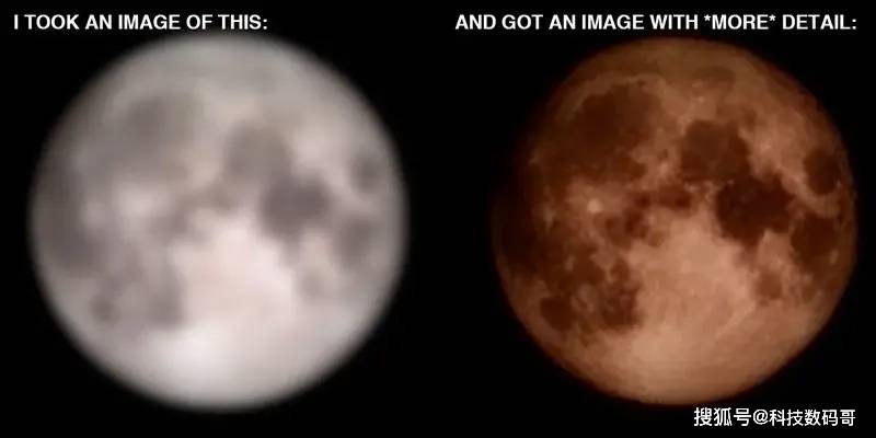 手机拍月亮:网友质疑三星“拍月亮”造假，外媒回应：AI算法拍照更清晰！